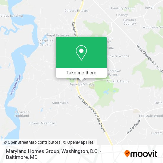 Maryland Homes Group map