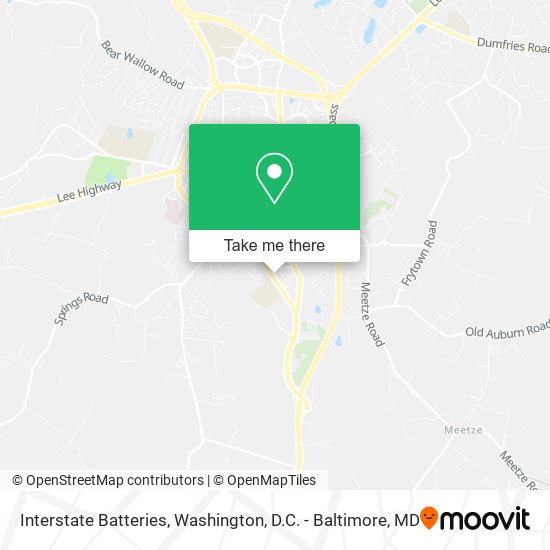 Mapa de Interstate Batteries