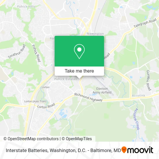 Interstate Batteries map