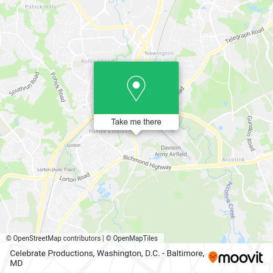 Celebrate Productions map