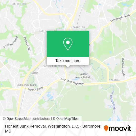 Honest Junk Removal map