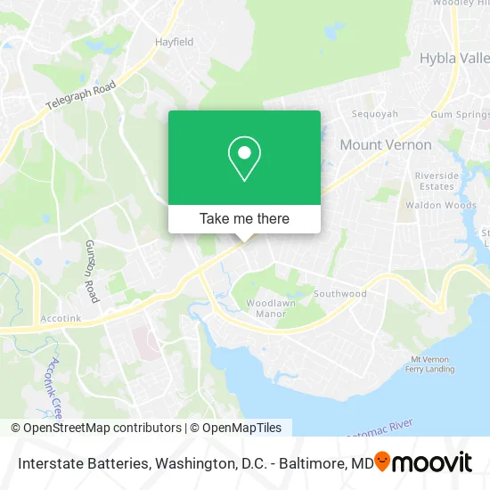 Mapa de Interstate Batteries