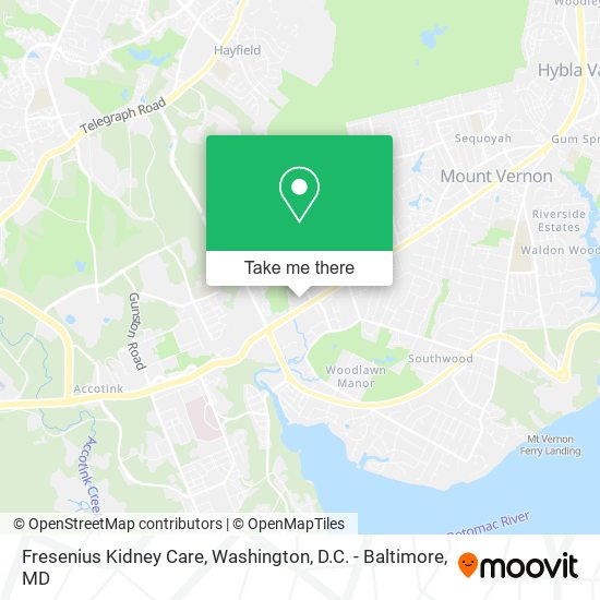 Fresenius Kidney Care map