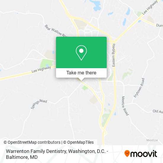 Mapa de Warrenton Family Dentistry