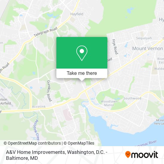 A&V Home Improvements map