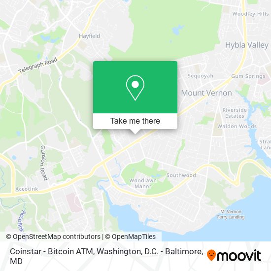 Mapa de Coinstar - Bitcoin ATM