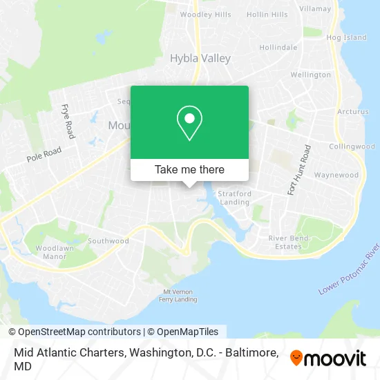 Mapa de Mid Atlantic Charters