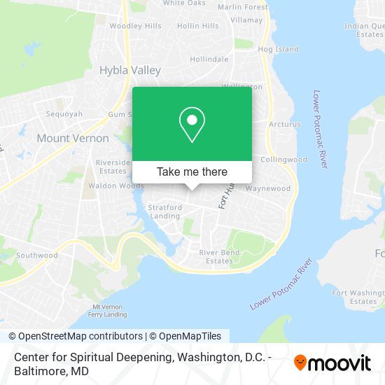 Center for Spiritual Deepening map