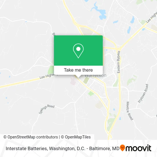 Interstate Batteries map