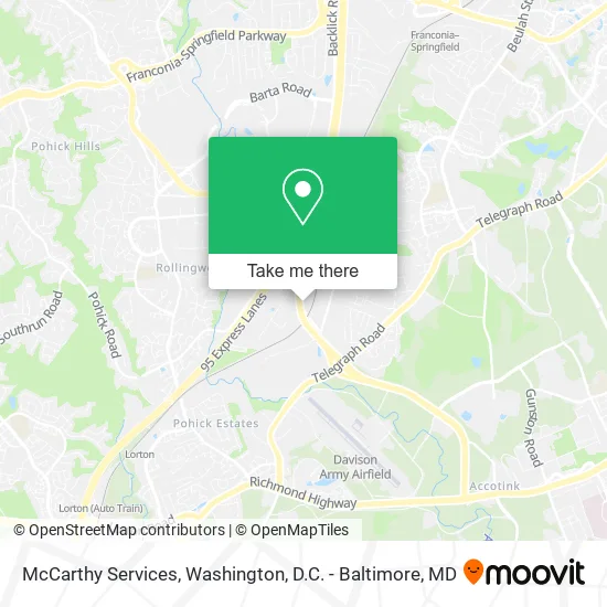 McCarthy Services map