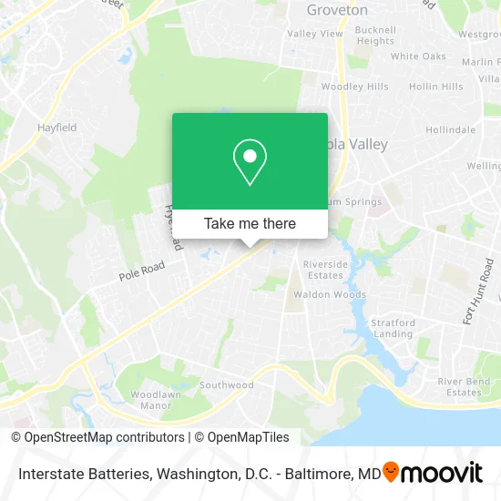 Interstate Batteries map