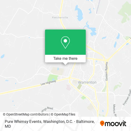 Pure Whimsy Events map