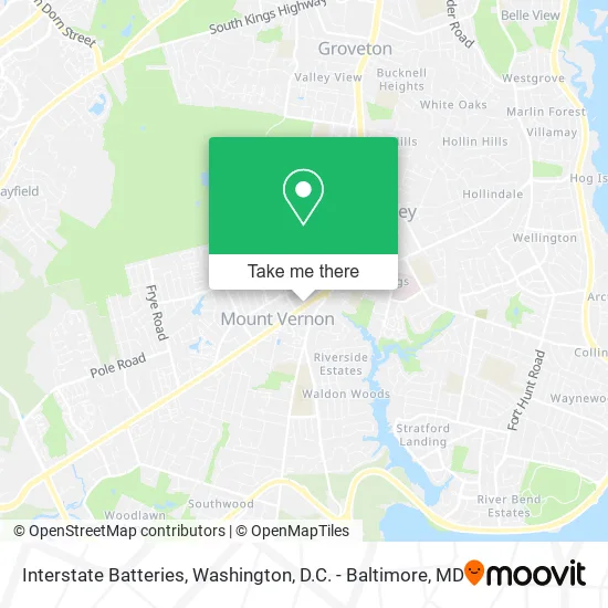 Mapa de Interstate Batteries