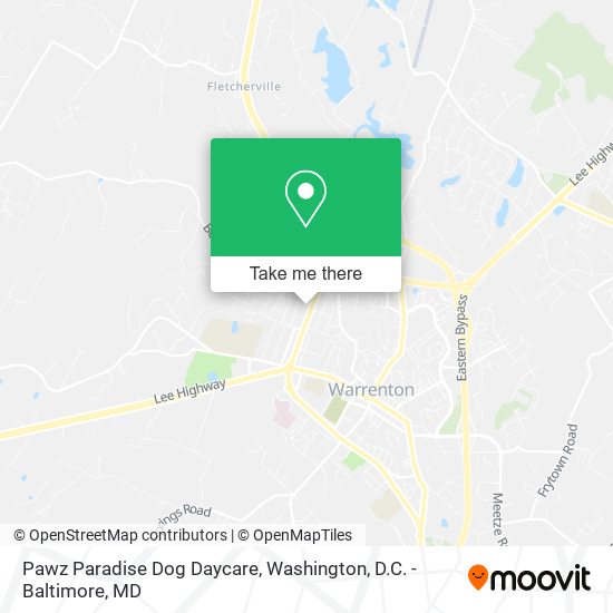 Pawz Paradise Dog Daycare map