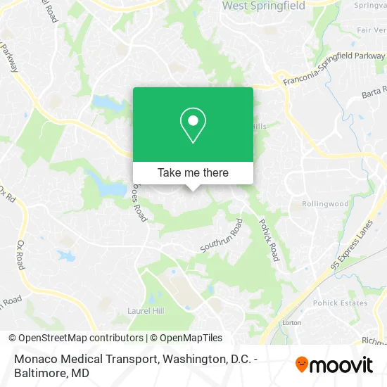 Monaco Medical Transport map