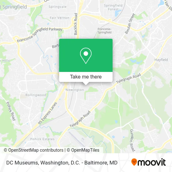 DC Museums map