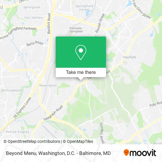 Beyond Menu map