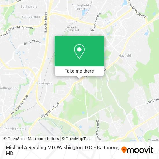 Michael A Redding MD map