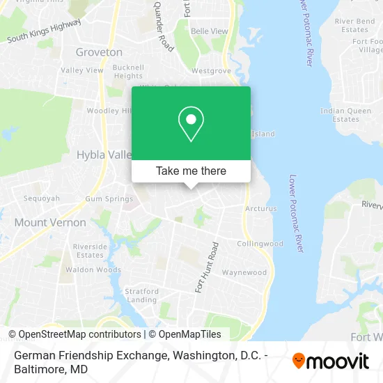 German Friendship Exchange map