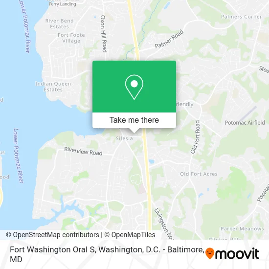 Fort Washington Oral S map