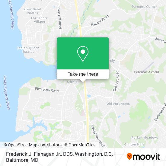 Frederick J. Flanagan Jr., DDS map