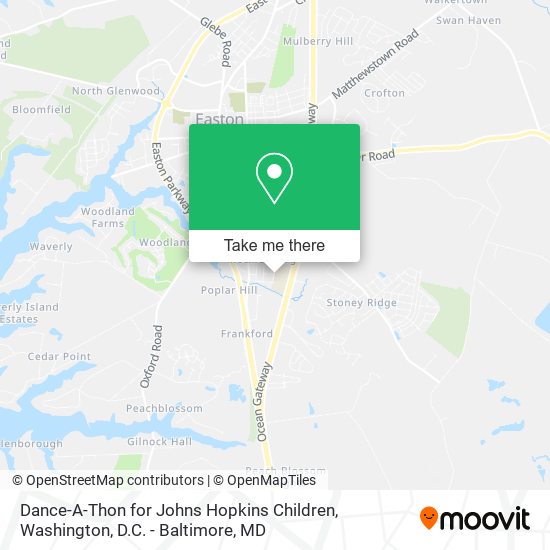 Mapa de Dance-A-Thon for Johns Hopkins Children