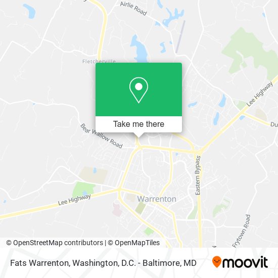 Fats Warrenton map