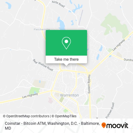 Mapa de Coinstar - Bitcoin ATM