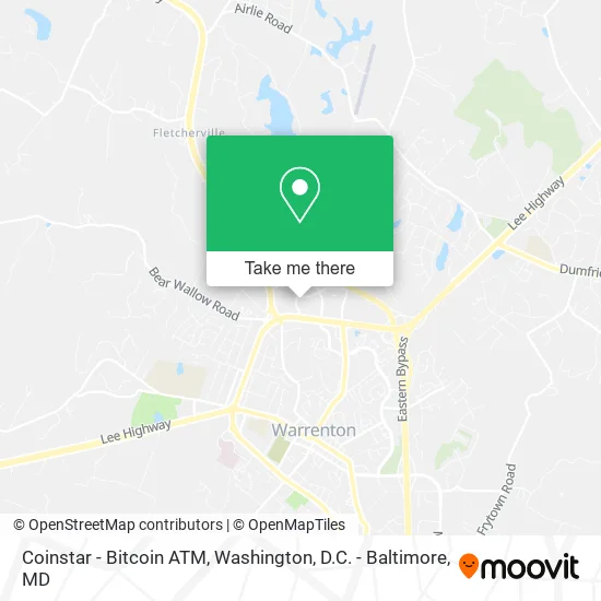 Coinstar - Bitcoin ATM map