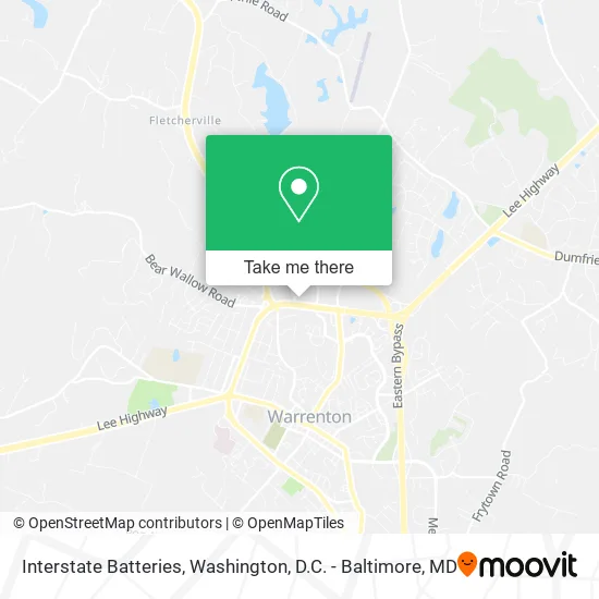 Interstate Batteries map