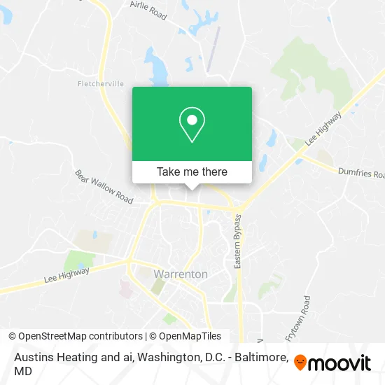 Austins Heating and ai map
