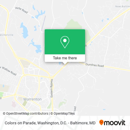 Colors on Parade map