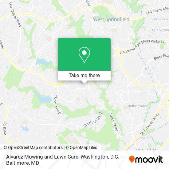 Mapa de Alvarez Mowing and Lawn Care