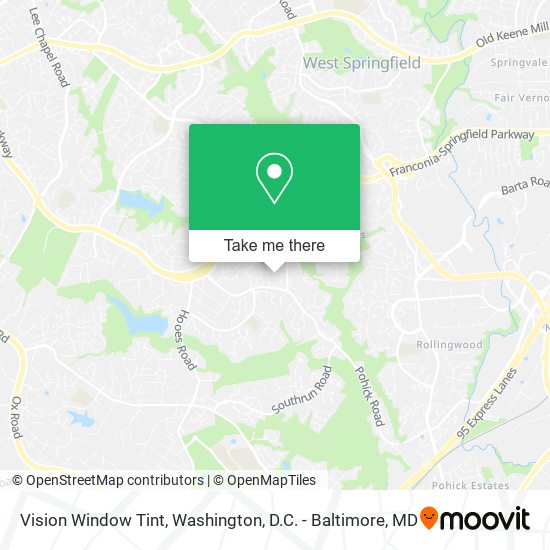 Vision Window Tint map