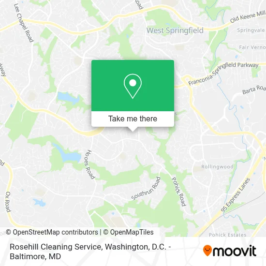 Rosehill Cleaning Service map