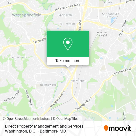 Direct Property Management and Services map