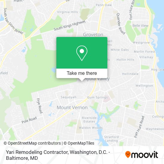 Yari Remodeling Contractor map