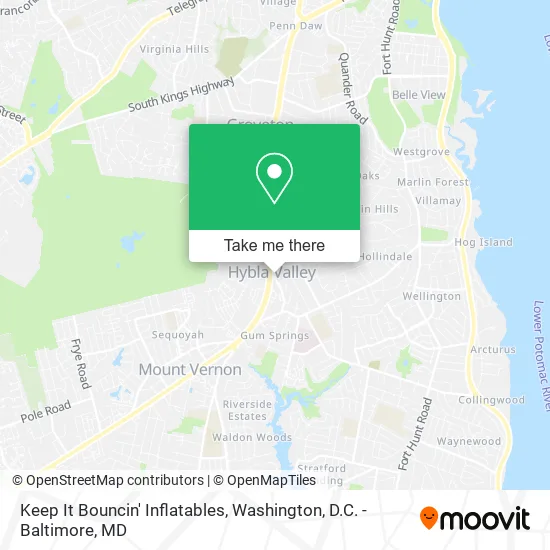 Keep It Bouncin' Inflatables map