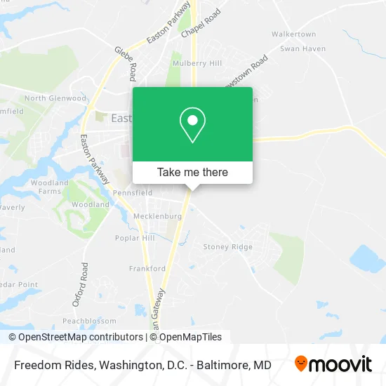 Freedom Rides map