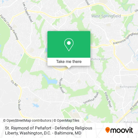 St. Raymond of Peñafort - Defending Religious Liberty map