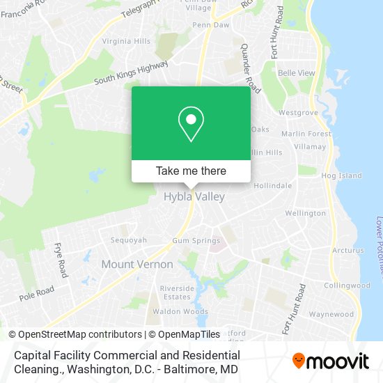 Capital Facility Commercial and Residential Cleaning. map