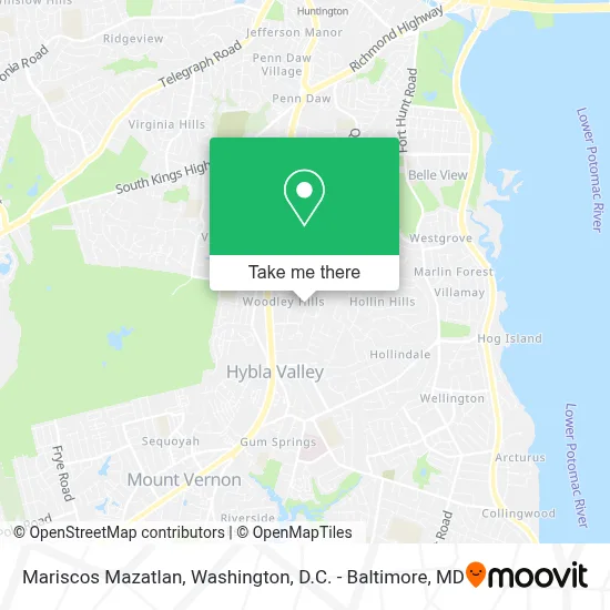 Mariscos Mazatlan map