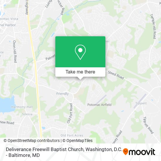 Mapa de Deliverance Freewill Baptist Church