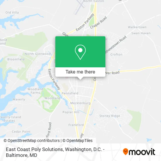 East Coast Poly Solutions map