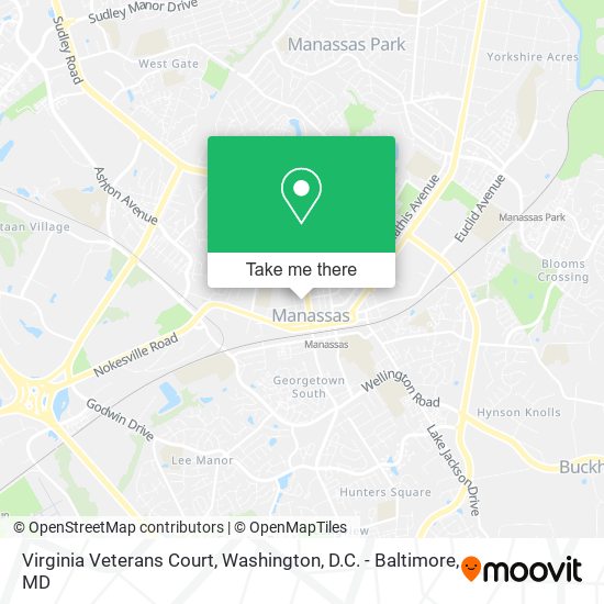 Virginia Veterans Court map