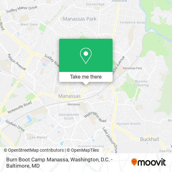 Mapa de Burn Boot Camp Manassa