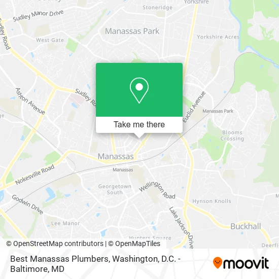 Best Manassas Plumbers map