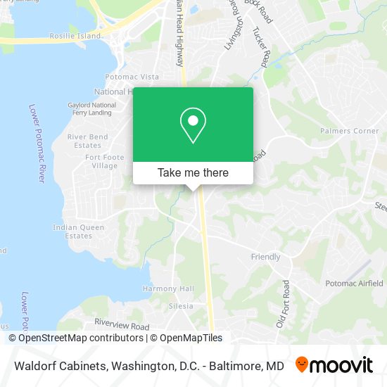 Mapa de Waldorf Cabinets