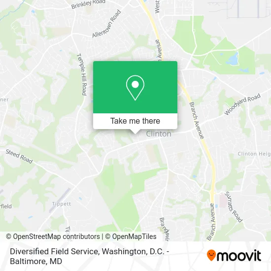 Diversified Field Service map