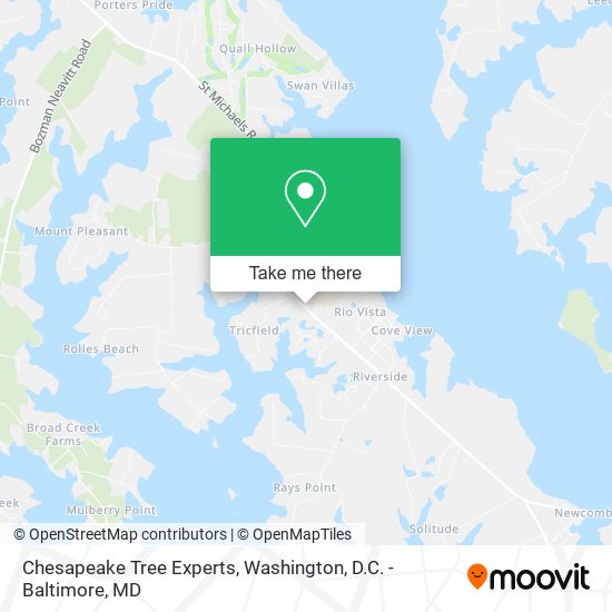 Chesapeake Tree Experts map